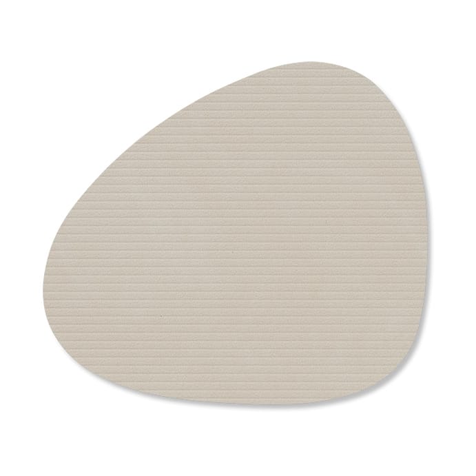 Corduroy glassunderlag curve - Oyster White - LIND DNA