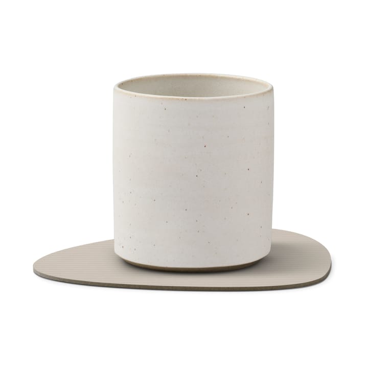 Corduroy glassunderlag curve, Oyster White LIND DNA
