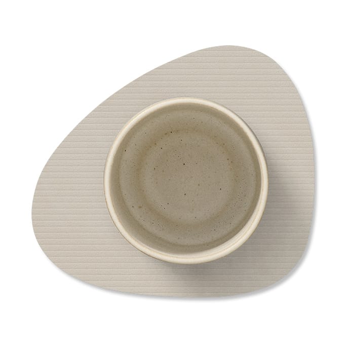Corduroy glassunderlag curve, Oyster White LIND DNA