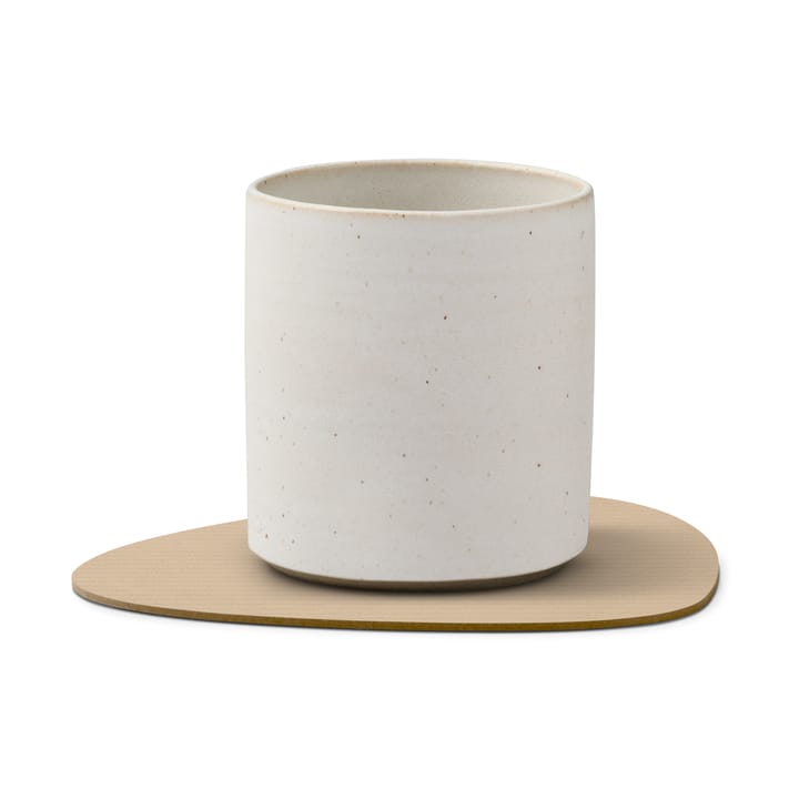 Corduroy glassunderlag curve, Sand LIND DNA