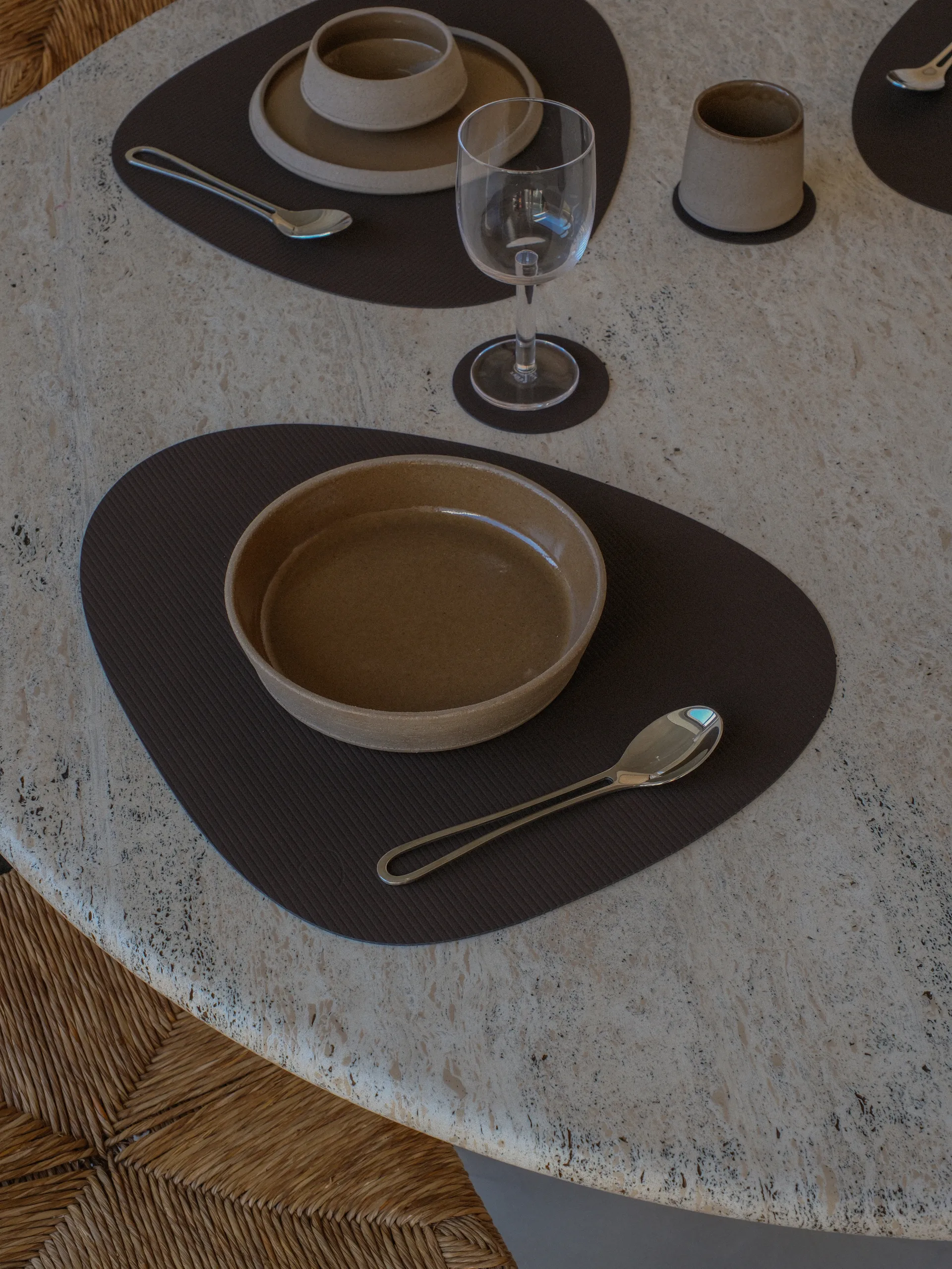 Corduroy glassunderlag, Hazel, circle LIND DNA