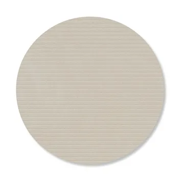 Corduroy glassunderlag - Oyster white, circle - LIND DNA