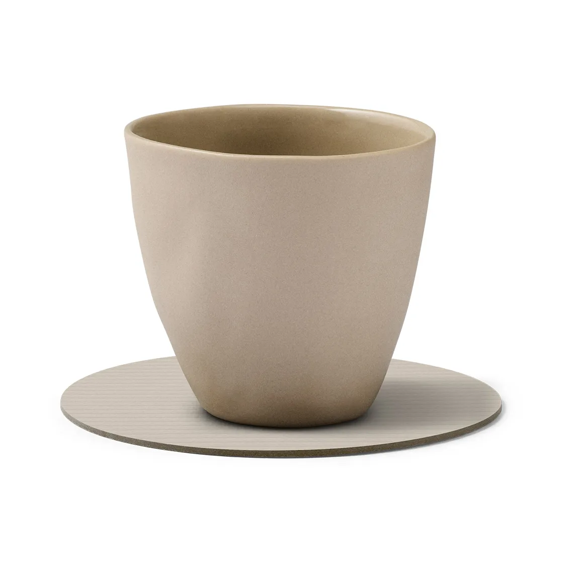 Corduroy glassunderlag, Oyster white, circle LIND DNA