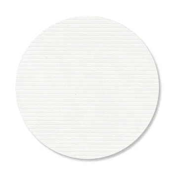 Corduroy glassunderlag - Pure white, circle - LIND DNA