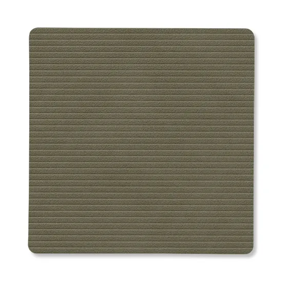 Corduroy glassunderlag square, Army Green LIND DNA