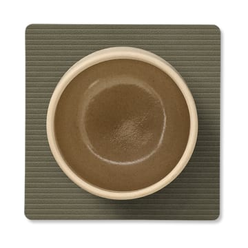 Corduroy glassunderlag square - Army Green - LIND DNA