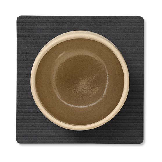 Corduroy glassunderlag square, Black LIND DNA
