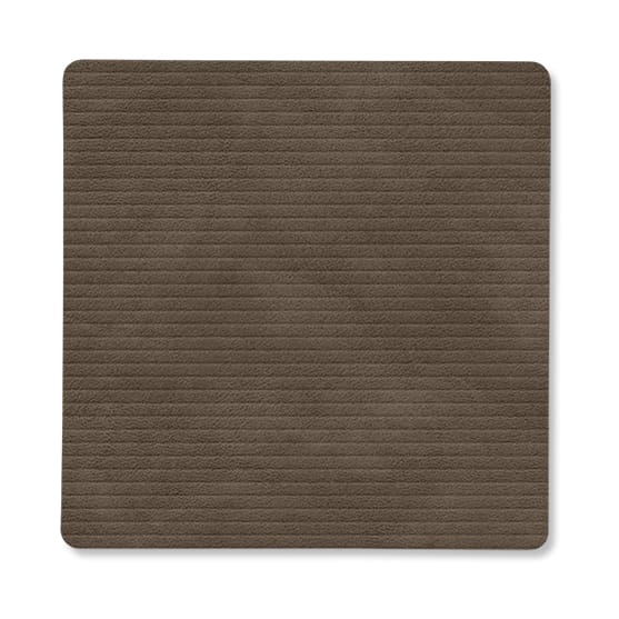 Corduroy glassunderlag square - Caviar - LIND DNA