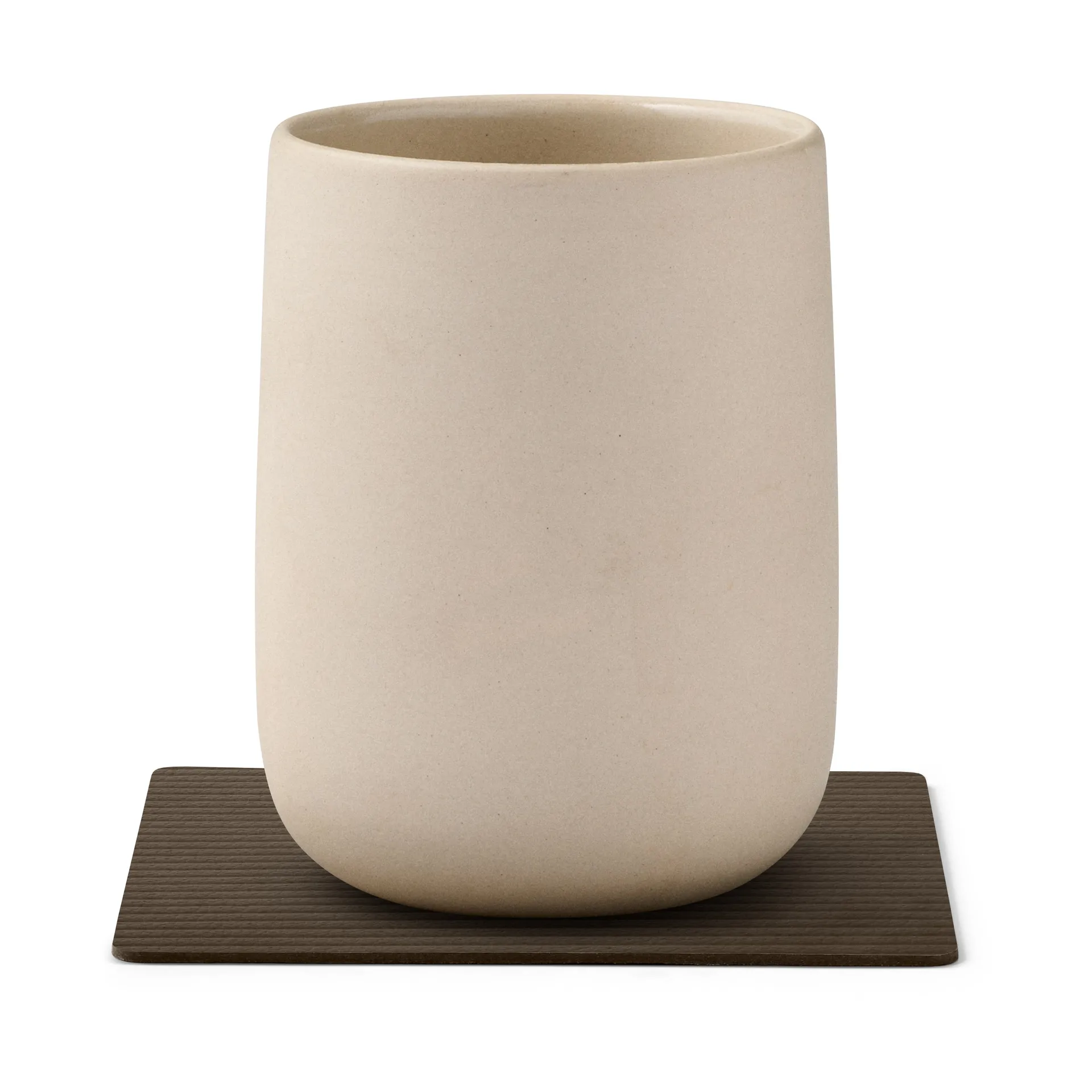 Corduroy glassunderlag square, Caviar LIND DNA