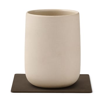 Corduroy glassunderlag square - Caviar - LIND DNA
