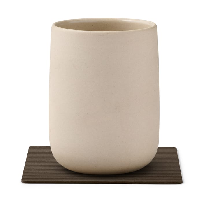 Corduroy glassunderlag square, Caviar LIND DNA