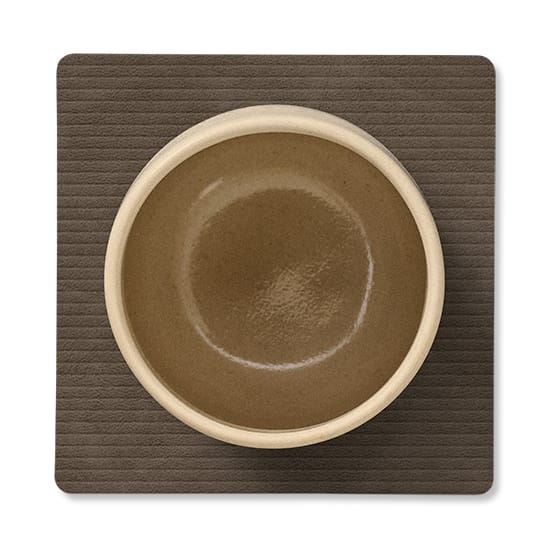 Corduroy glassunderlag square, Caviar LIND DNA