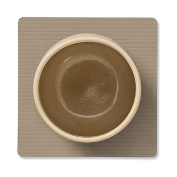 Corduroy glassunderlag square - Clay Brown - LIND DNA
