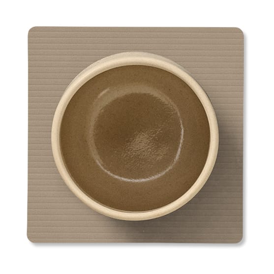 Corduroy glassunderlag square, Clay Brown LIND DNA