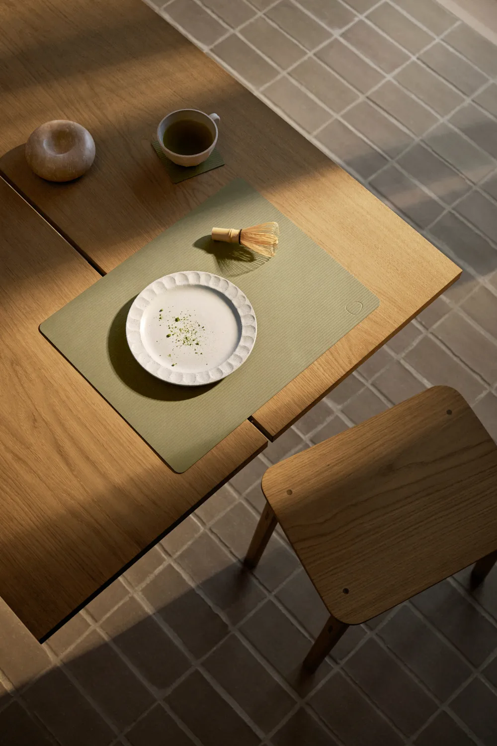 Corduroy glassunderlag square, Herbal Dust LIND DNA