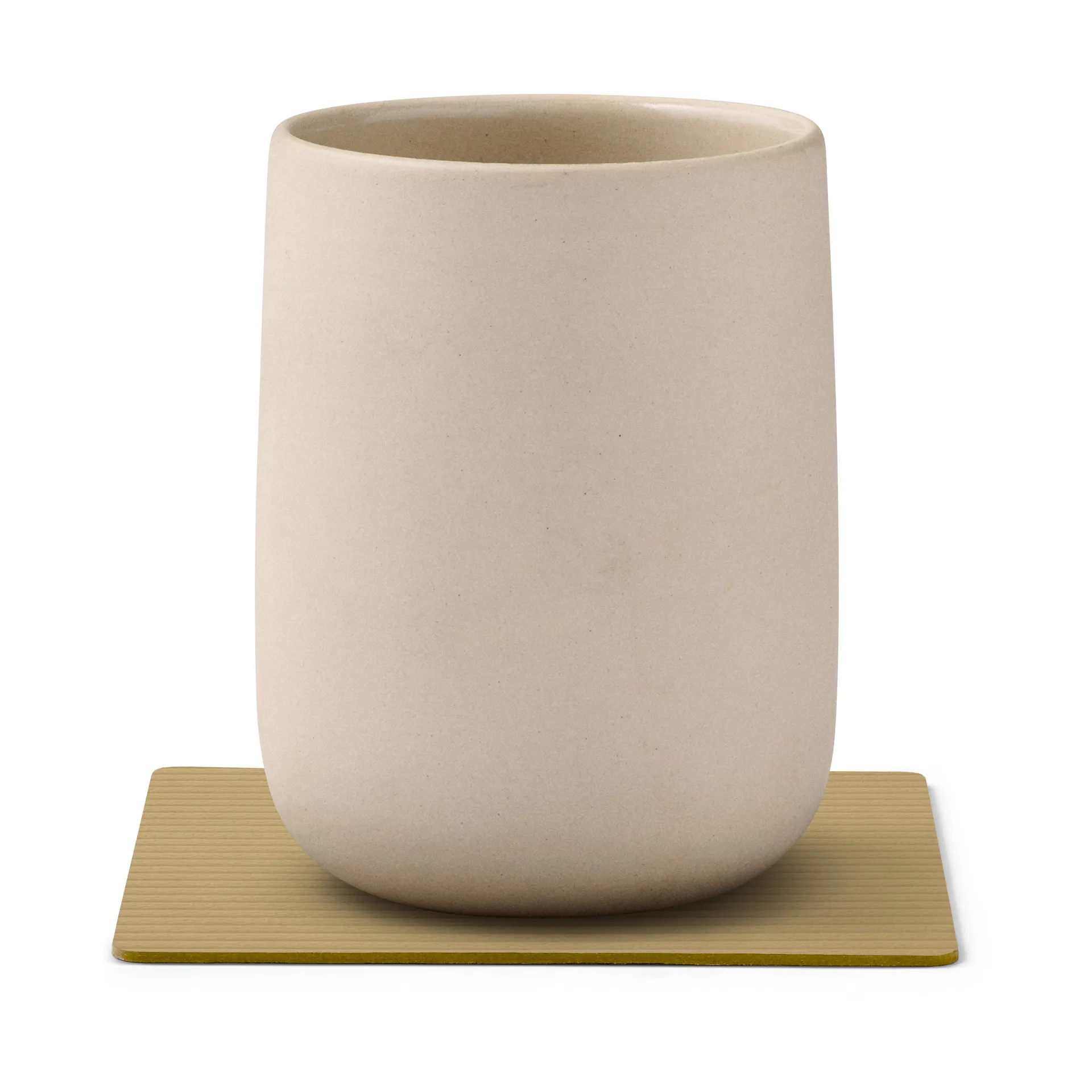 Corduroy glassunderlag square, Khaki LIND DNA