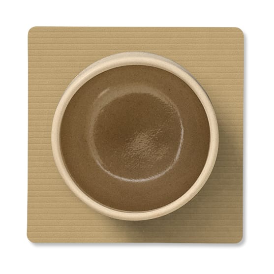 Corduroy glassunderlag square, Khaki LIND DNA