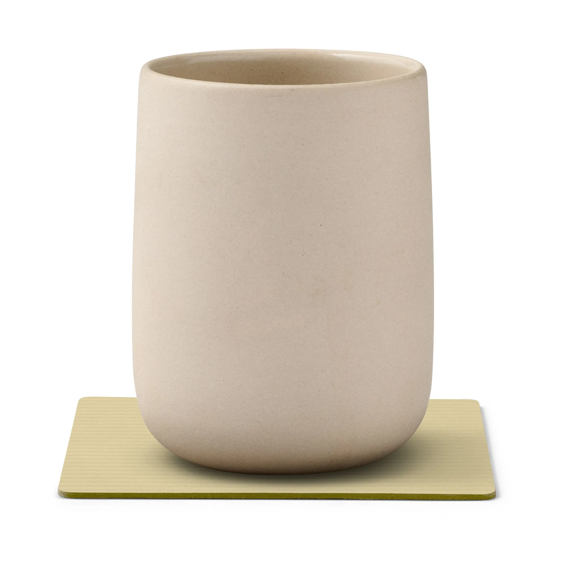 Corduroy glassunderlag square, Lemon Sorbet LIND DNA