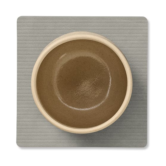 Corduroy glassunderlag square, Light Grey LIND DNA