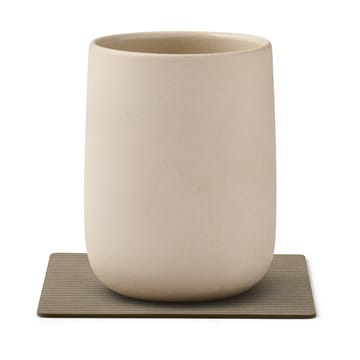 Corduroy glassunderlag square - Nomad Grey - LIND DNA