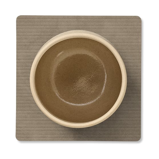 Corduroy glassunderlag square, Nomad Grey LIND DNA