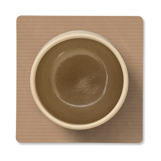 Corduroy glassunderlag square, Nougat LIND DNA