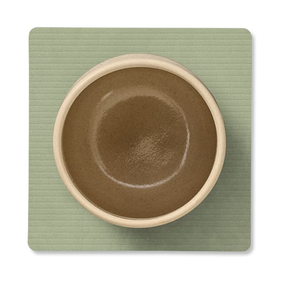 Corduroy glassunderlag square, Olive Green LIND DNA