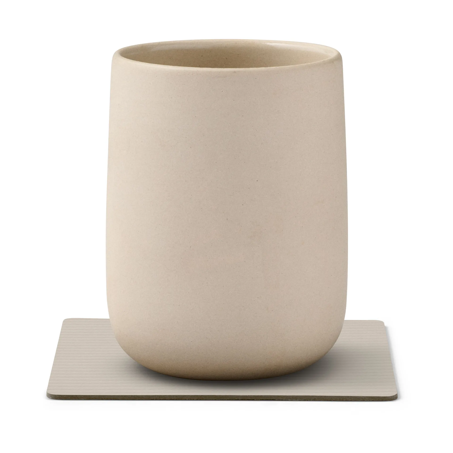 Corduroy glassunderlag square, Oyster White LIND DNA