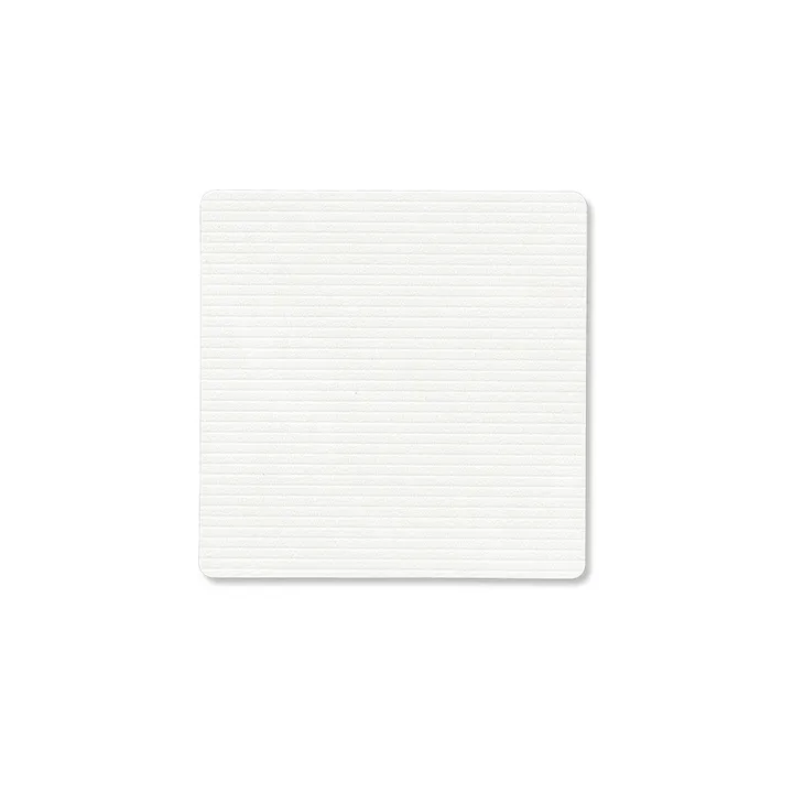 Corduroy glassunderlag square - Pure white - LIND DNA