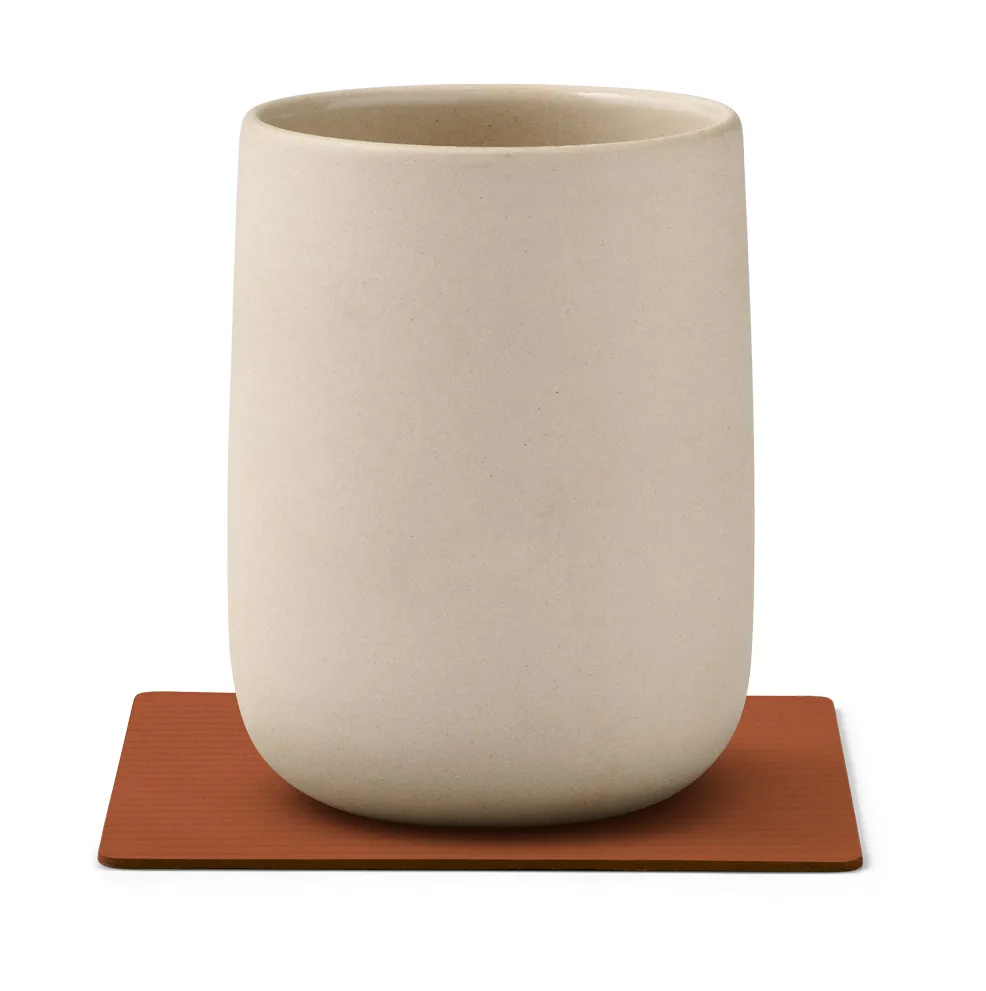 Corduroy glassunderlag square, Rust LIND DNA