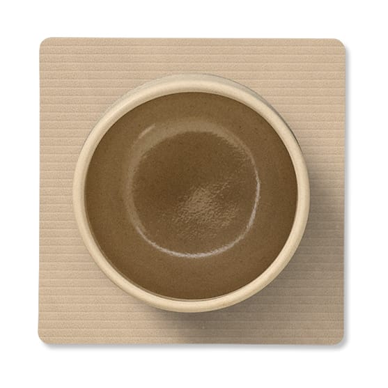Corduroy glassunderlag square, Sand LIND DNA