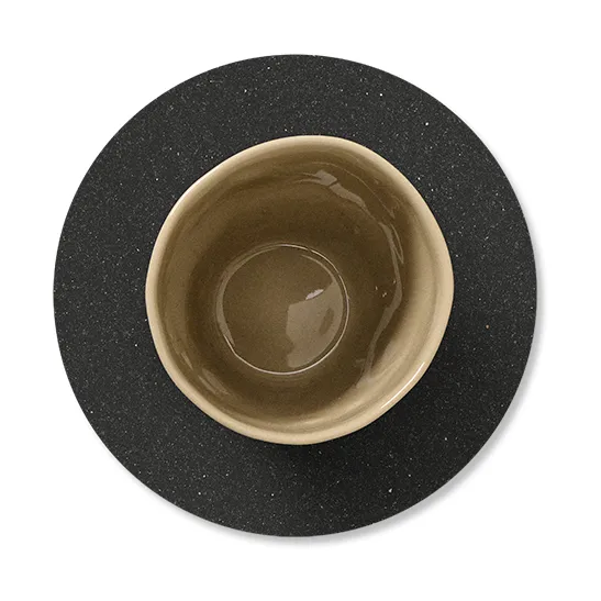 Core glassunderlag circle , Flecked anthracite LIND DNA