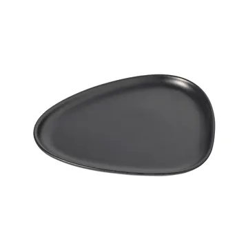 Curve Stoneware asjett 19x22 cm - Black - LIND DNA