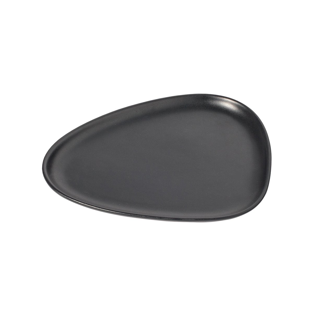 LIND DNA Curve Stoneware asjett 19x22 cm Black
