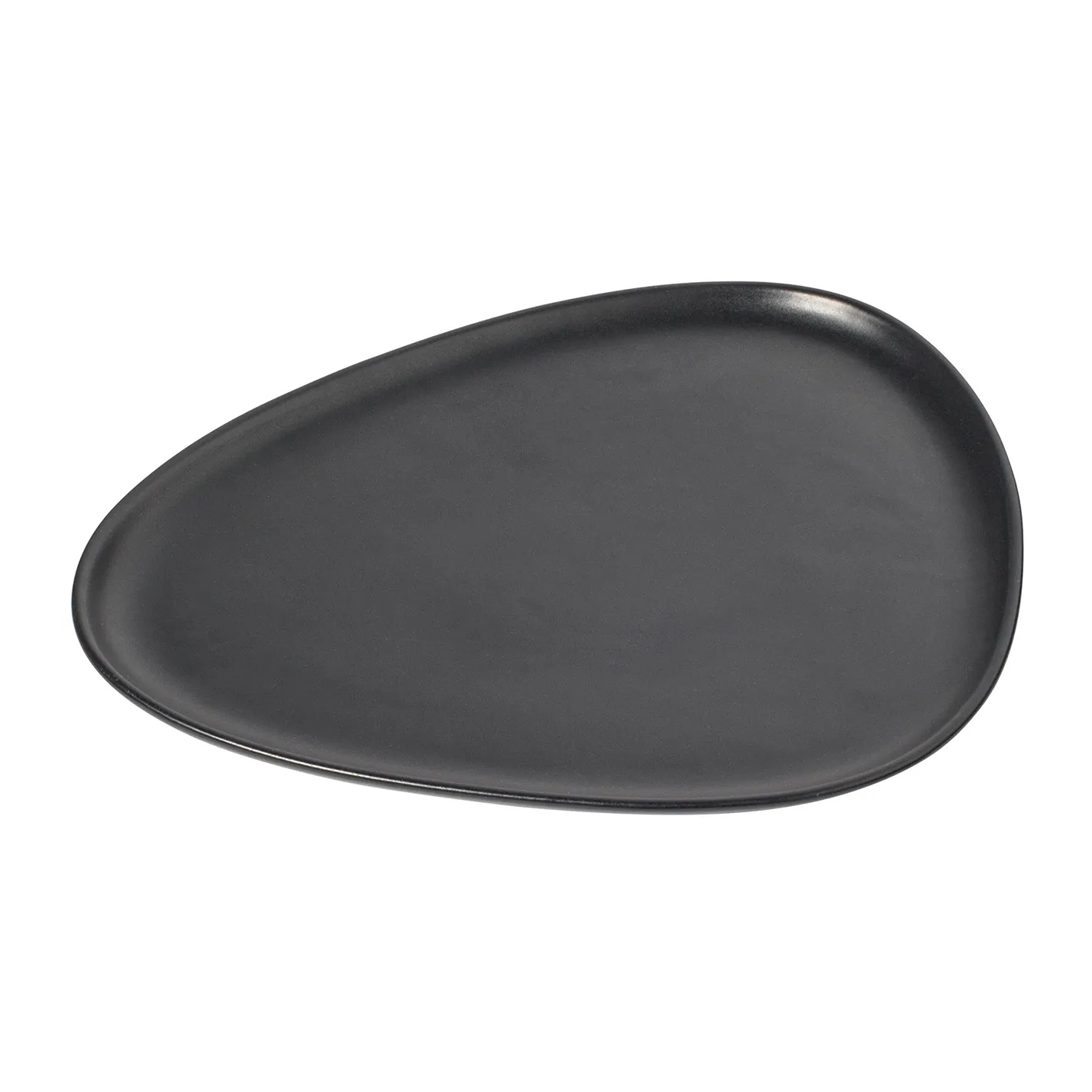 Curve Stoneware tallerken 26x30 cm, Black LIND DNA