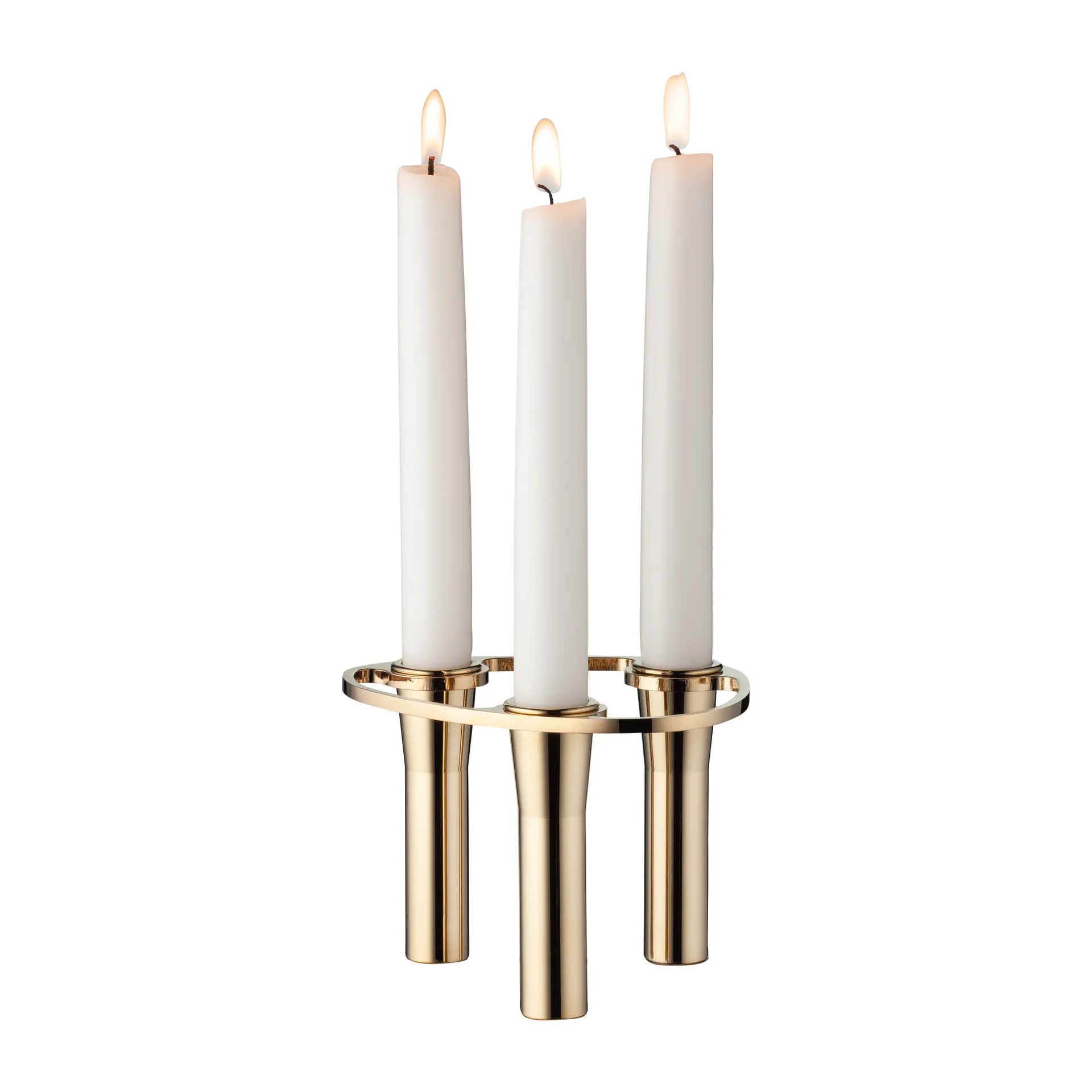 Lind Curve kombinerbar lysestake 24K gullbelagt, Triple LIND DNA