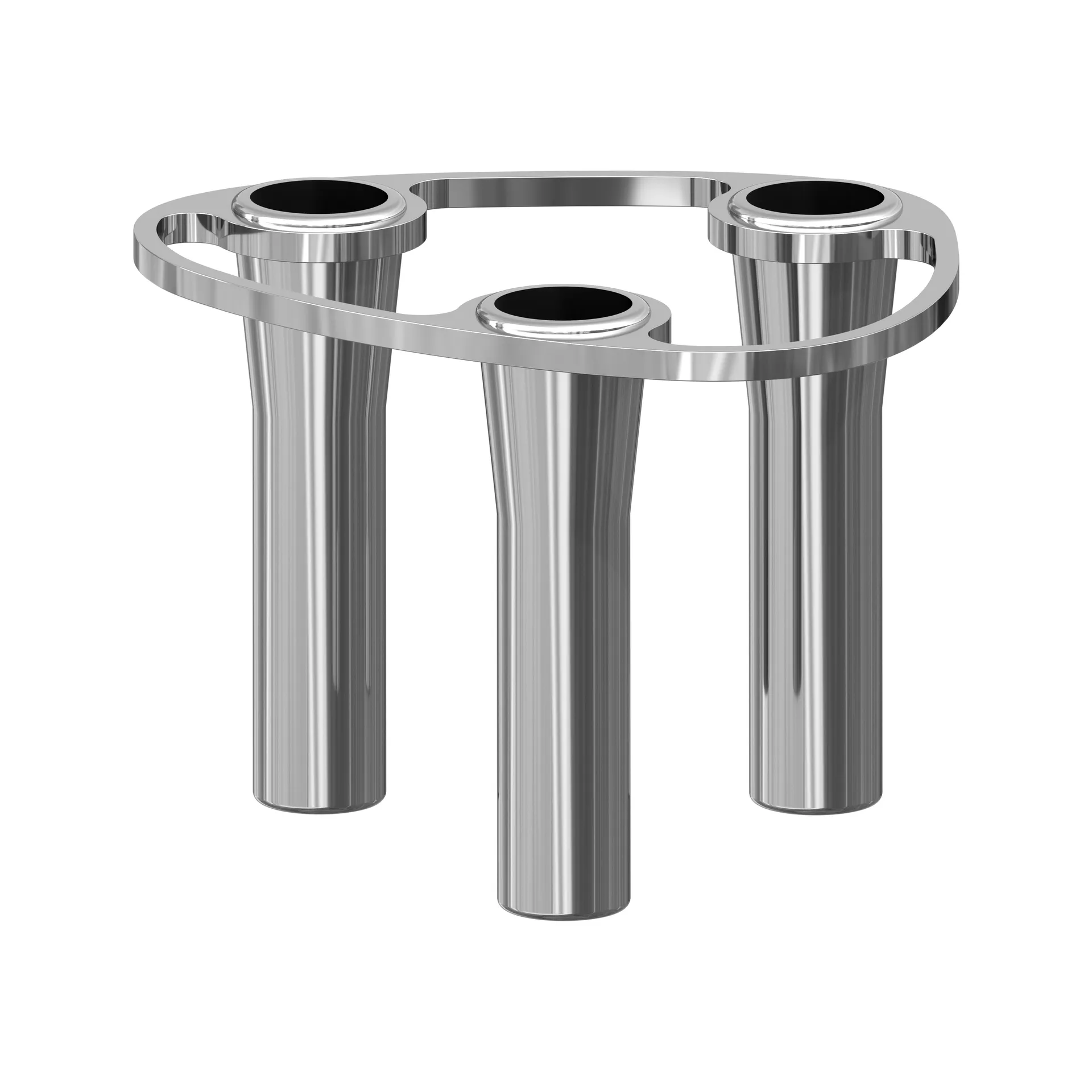 Lind Curve kombinerbar lysestake krom, Triple LIND DNA