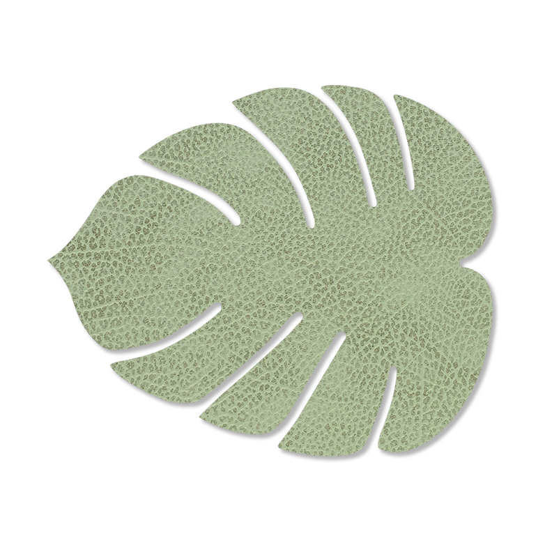 LIND DNA Monstera Leaf Hippo glassunderlag Olivgrønn