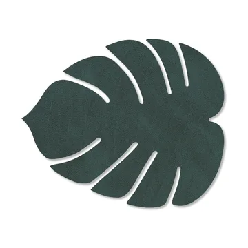 Monstera Leaf Nupo glassunderlag - mørkegrønn - LIND DNA
