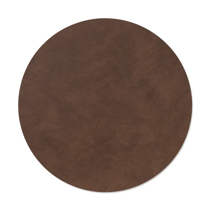 Nupo bordbrikke - Dark brown, circle, L - LIND DNA