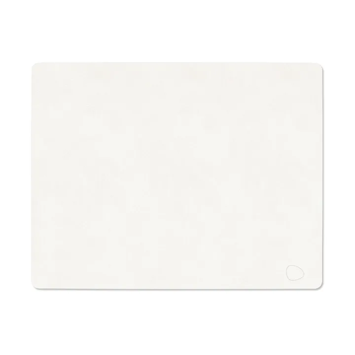 Nupo bordbrikke square L - Pure white, 45x35 cm - LIND DNA