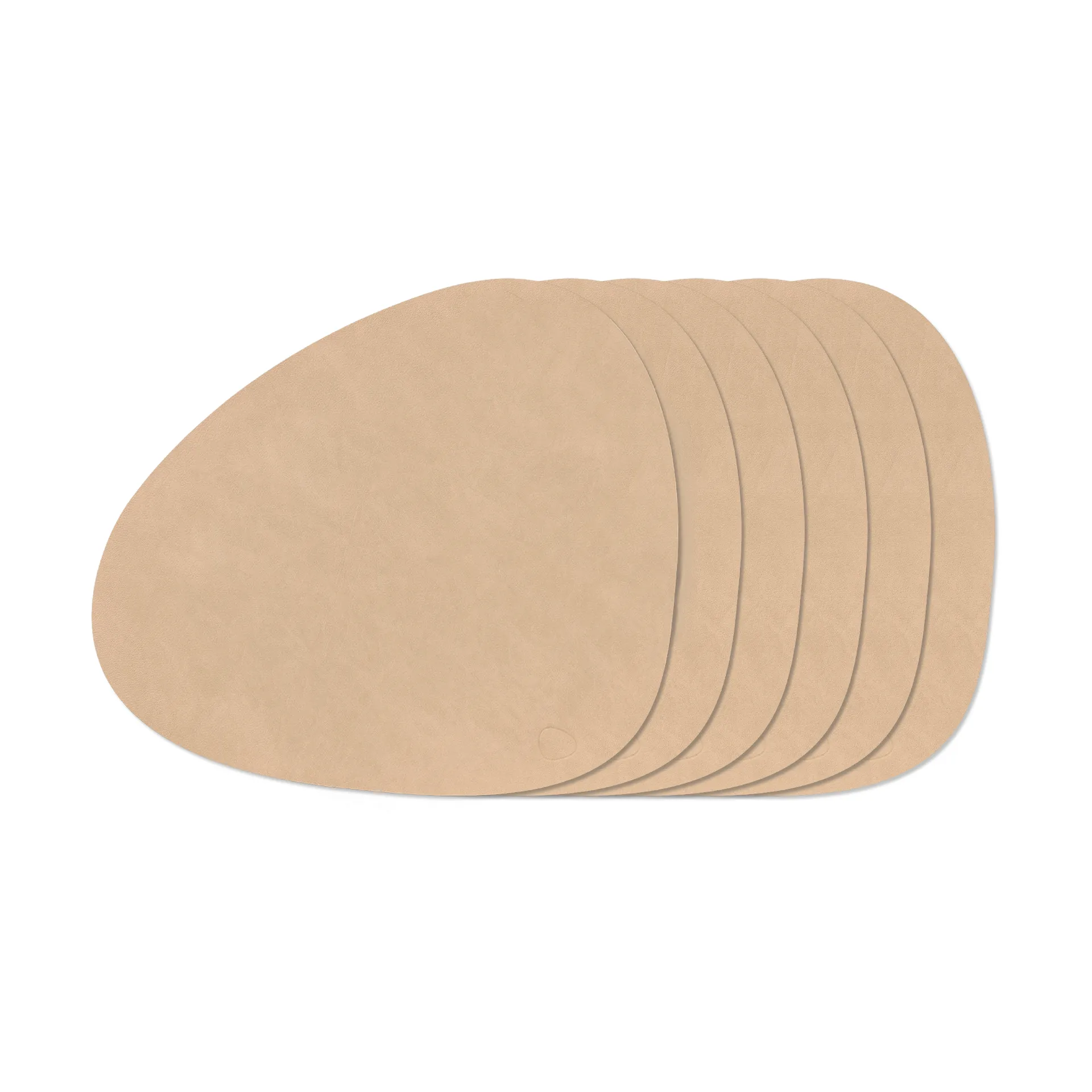 Nupo Curve bordbrikke-sett, Nupo Sand, 6-pak LIND DNA