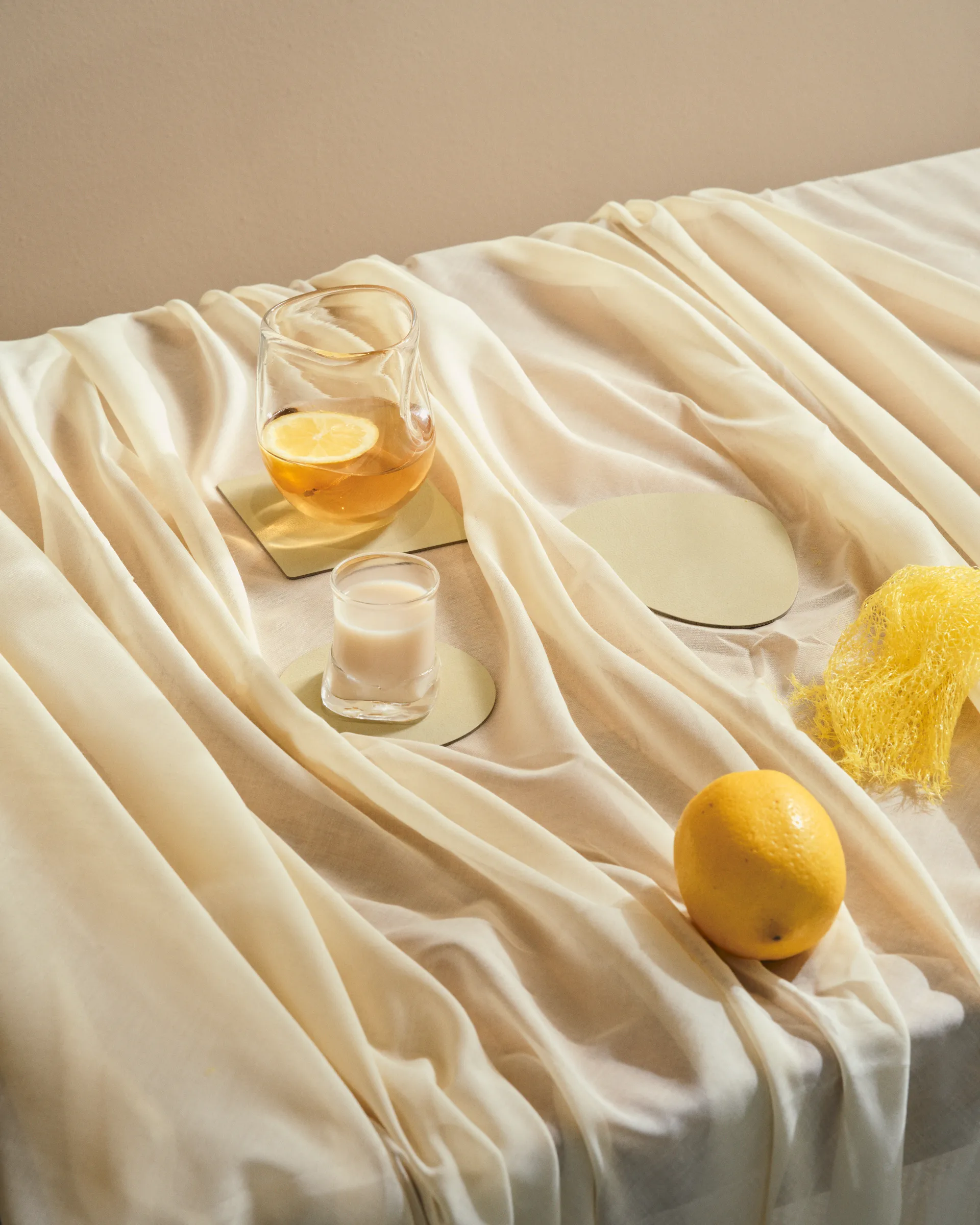 Nupo glassbrikke square, Lemon sorbet LIND DNA