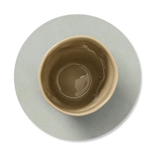 Nupo glassunderlag circle, metallic (steingrå) LIND DNA