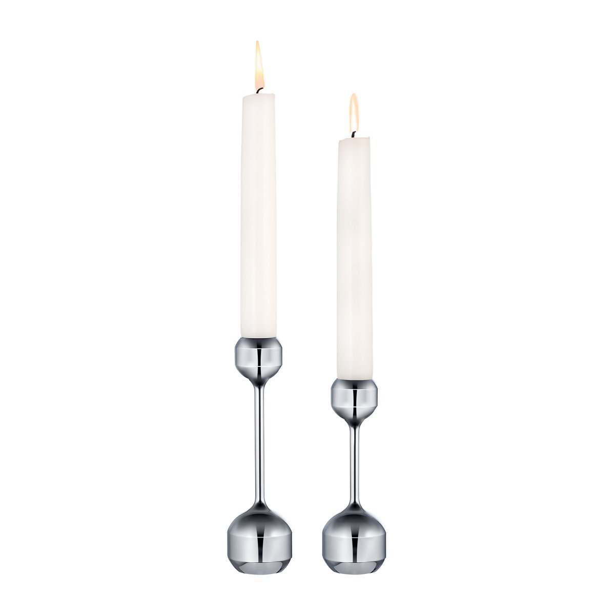 LIND DNA - Silhouette lysestake sett 12 + 14,5 cm krom