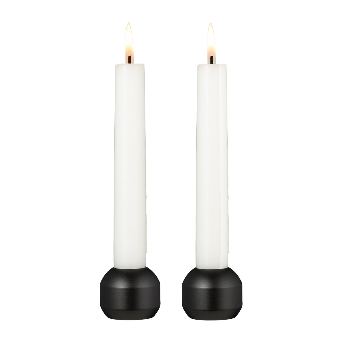 LIND DNA - Silhouette lysestake 3,4 cm 2 stk svart