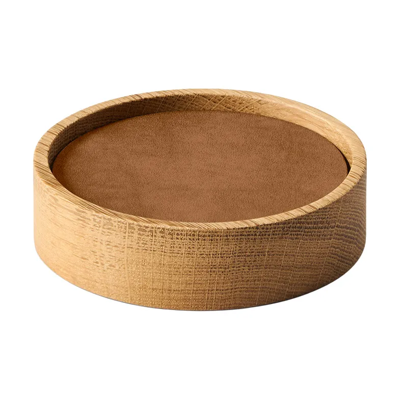 Wood Box glassunderlag sett, Nature-oak, circle, S, Nupo nature, 9 delar LIND DNA