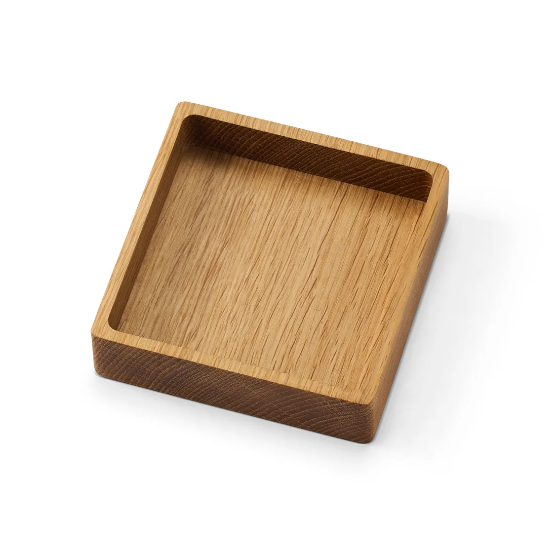 Wood Box oppbevaring til glassunderlag, Nature-oak, square, S LIND DNA