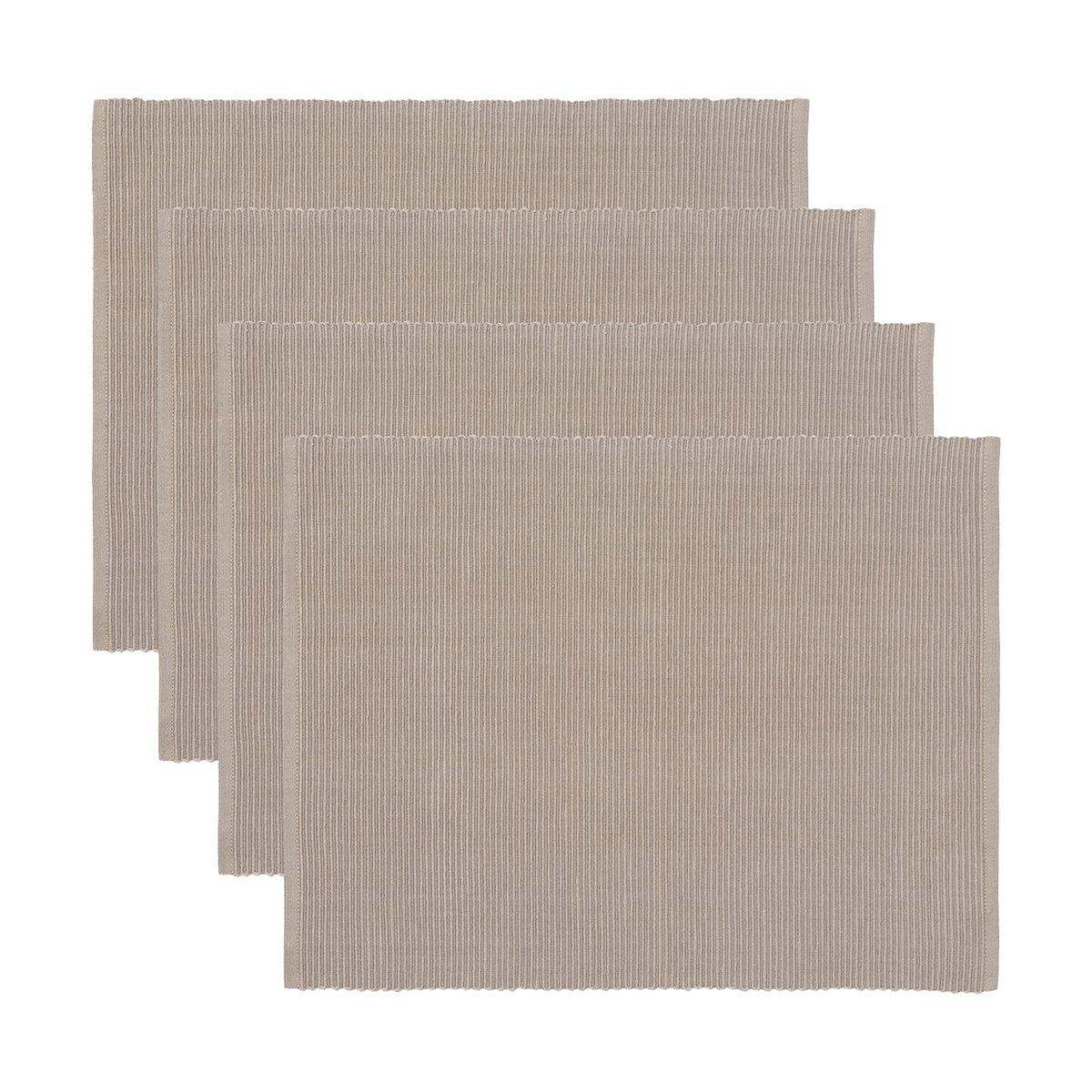 Linum Uni bordbrikke 35x46 cm 4-pk Brun