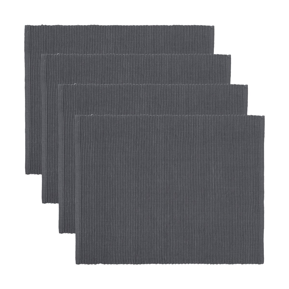Linum Uni bordbrikke 35x46 cm 4-pk Granittgrå